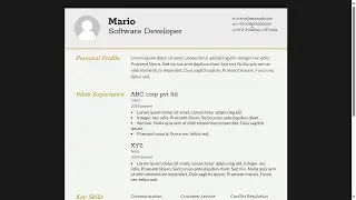 CV Generator | A flask WebApp