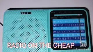 RADIO ON THE CHEAP YCICIK AM / FM SHORTWAVE POCKET RADIO
