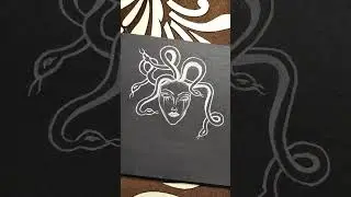 #shorts White Charcoal Pencil Drawing | Black Paper Drawing | Art | How To Draw | Sketch