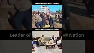 Dictatorship Leader vs Democratic Leader | Work Culture Contrast 🇰🇵🇮🇳 #shorts #viral #trending
