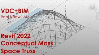Revit 2022 Conceptual Mass Space Truss 4K