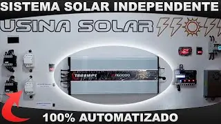 USINA SOLAR -Sistema com Inversor Solar OFF GRID Alta Tensão (High Voltage) de alta potência