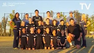 LA Galaxy and Helpful Honda put on a surprise soccer clinic