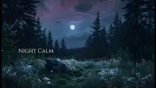 Nordic Ambient Music |  Moonlit Forest Clearing for Night Calm