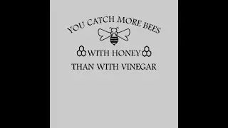 Catching bees with honey and vinegar 
