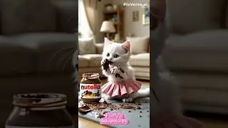 Fluffy's daughter became a genius because of laziness😹 #ai #funny #cat #cute #animation #robot