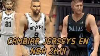 COMO ACTUALIZAR CUALQUIER JERSEY DE TODOS LOS EQUIPOS EN NBA 2K14 SIN NINGUN PROGAMA O PARCHE!!
