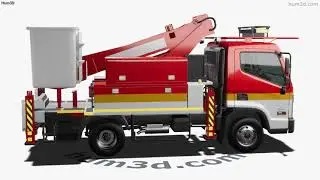 Hyundai Mighty DHT-110S Bucket Truck 2022 3D model by 3DModels.org