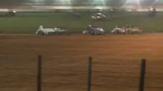Stephen Schnapf Flip Sprint Car Heat 3 Bloomington Speedway