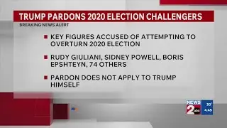 Trump pardons 2020 election challangers