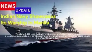 Indian Navy Showcases Its Warship In Manila