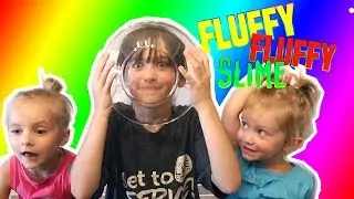 SUPER FLUFFY SLIME!  Turns out great! (Shaving Cream) - Sister Slime Time - Episode 2