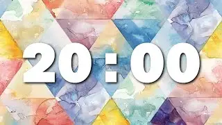 Silent Countdown Timer | Pastel Background | 20 minutes