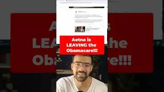 Aetna is LEAVING the Obamacare! 😲 #shorts #insurance #aetna #news #health