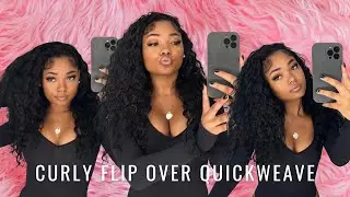 Do My Hair With Me | Curly Flip Over Quick Weave