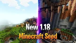 Mountain Village🏘 With Dripstone Cave🔥Seed| Minecraft 1.18| #minecraft