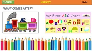 Class Nursery | English | What comes after ? | Write the next letter | Activity