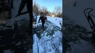 snow blower broke used leaf blower