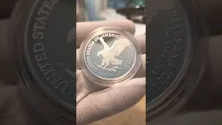 Laser Privy Silver Eagle Mint Error? #coin #Silver #silverstacking #usmint #coincollecting #money