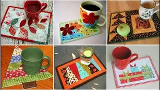 💝💝New different types of quilted patchwork mug rug design by pop up fashion 😘😘