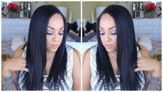 CHEAP AF $74 INDIAN REMY HUMAN HAIR  KINKY STRAIGHT LACE WIG BEFORE & AFTER rpghair.com