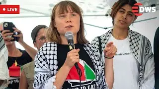 LIVE NOW: Greta Thunberg Leads Thousands in Rome to Support Gaza | Powerful Protest | AC15