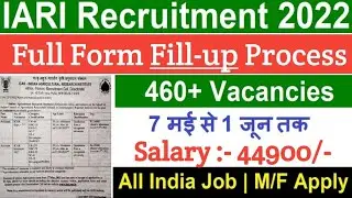 ICAR Assistant Job Vacancy 2022 Step by Step Process || IRAI || ICAR || #icarvacancy #sarkarinaukari