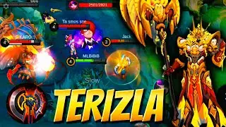 OP TERIZLA BEST FOR HELP TEAM5 - TERIZLA AMAZING GAMEPLAY BUILD & EMBLEM | MLBB