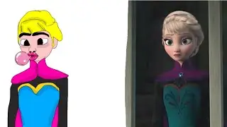 Frozen 2 Elsa funny Drawing memes - Try not To laugh