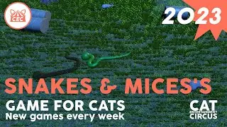 3D SNAKES & MICE'S for Cats to watch 4K  2023 - 18  Minutes