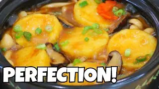 Irresistible Braised Egg Tofu & Mushroom Recipe by CiCi Li