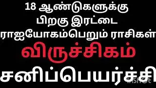 18 ஆண்டுகளுக்கு பிறகு இரட்டை ராஜ யோகம் பெறப்போகும் விருச்சிகராசி நேயர்களே சனிப்பெயர்ச்சிபலன்கள் 2026