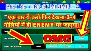 BEST CONTROL SETTINGS FOR MINI MILITIA  (DOODLE ARMY 2)|| BEST CLAW SETTINGS FOR DA2