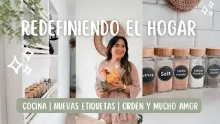 Detalles simples que transforman el hogar 🏡 Nuevas etiquetas 🪴 Cocina ordenada y mucho amor