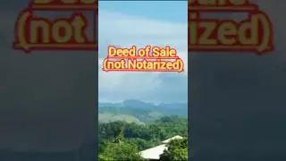 NOT NOTARIZED DEED of SALE ( valid or not) #property #properties #deedofsale #sale #sales