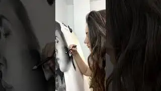 Graphite and Charcoal Drawing - Realistic Self-Portrait