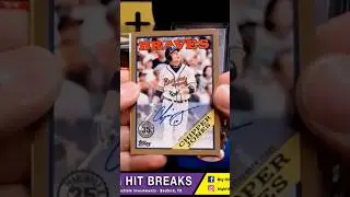 2023 Topps Series 2 Gold 1988 Chipper Jones Auto #/50  #baseballcards #autograph #topps #sportscards