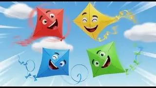 Four Little Toy Kites Fly Fly Fly | Nursery Rhymes for Kids & Baby Songs