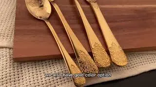 Vintage Rose Gold Cutlery  Set #flatware #silverware #cutlery #dinnerware #tableware