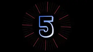 Женский 5-секундный обратный отсчёт (только голос)