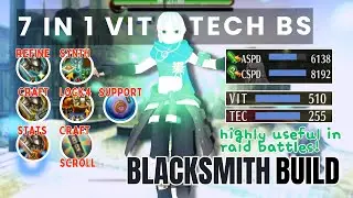 Toram Online - 7 in 1 VIT TECH Blacksmith Build | High ASPD & CSPD MD Support