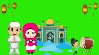Green Screen Idul Fitri 2020 Animation Free no copyright