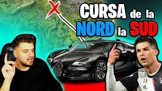CURSA de la N la S cu MASINILE LUI CRISTIANO RONALDO