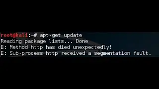How to fix Kali Linux update error