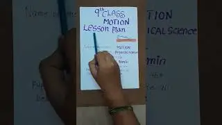 9th class lesson plan...full video was provided in description