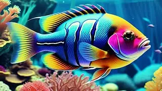 Dive Into the Ocean Realm 4K-Marvel at Sea Animal in The Best 4K ULTRA HD Aquarium-Relaxing music