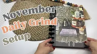 November Planner Setup & October Planner Flip Through [The Daily Grind Planner]