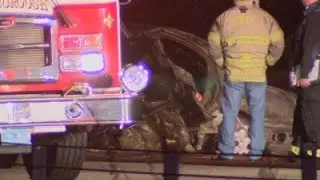 Raw: Five Dead in Mass. Wrong-Way Highway Crash