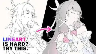 Easy Method To Smooth Lineart!✨My Fav Tips for Better Inking