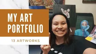 my portfolio for up diliman college of fine arts ♡ | vlog 001 | ulap coquilla